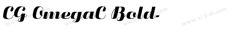 CG OmegaC Bold字体转换